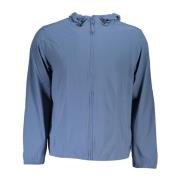 Blauwe Polyester Sweater met Capuchon Calvin Klein , Blue , Heren