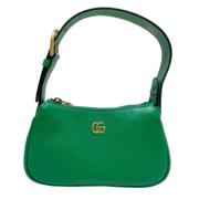 Pre-owned Leather gucci-bags Gucci Vintage , Green , Dames