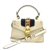 Pre-owned Leather gucci-bags Gucci Vintage , White , Dames