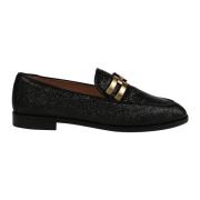 Klassieke Leren Mocassin Schoenen Aquazzura , Black , Dames