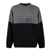 Casual Sweatshirt met een Moderne Twist MM6 Maison Margiela , Gray , H...