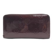 Pre-owned Leather wallets Louis Vuitton Vintage , Red , Dames