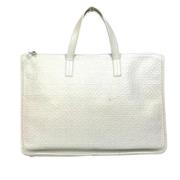 Pre-owned Leather handbags Loewe Pre-owned , White , Dames