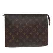 Pre-owned Canvas pouches Louis Vuitton Vintage , Brown , Dames