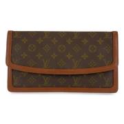 Pre-owned Canvas clutches Louis Vuitton Vintage , Brown , Heren