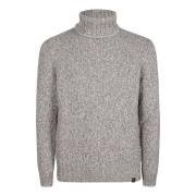 Turtle Neck Sweater Fay , Gray , Heren