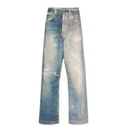 Digital Denim Print Jeans Our Legacy , Blue , Heren