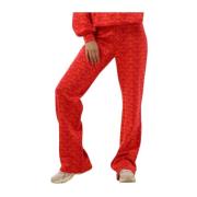 Gebreide Twee-Tinten Stier Broek Alix The Label , Red , Dames