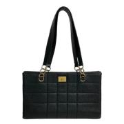 Pre-owned Leather chanel-bags Chanel Vintage , Black , Dames