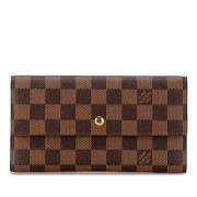 Pre-owned Canvas wallets Louis Vuitton Vintage , Brown , Dames