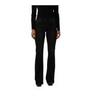 Bootcut Jeans Authentic Beat Donkergrijs Liu Jo , Black , Dames