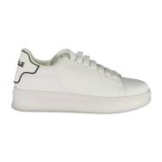 Sportieve Vetersneakers Wit Contrast Logo Gaëlle Paris , White , Heren