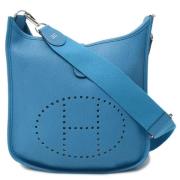 Pre-owned Leather crossbody-bags Hermès Vintage , Blue , Dames