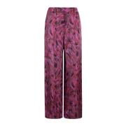 Bontprint Wijde Pijp Broek Lanvin , Multicolor , Dames