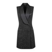 Elegante Zwarte Jurk - Klassieke Stijl Max Mara , Black , Dames