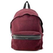 Pre-owned Canvas backpacks Yves Saint Laurent Vintage , Red , Dames