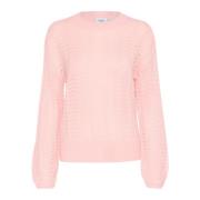 Crescentsz Pullover Gebreid Tender Touch Saint Tropez , Pink , Dames