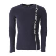 Blauw lang mouwen shirt Emporio Armani , Blue , Heren