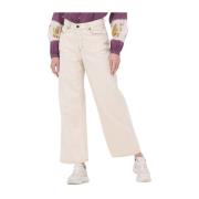 Wijde Jeans voor Dames 2000 Diesel , Beige , Dames