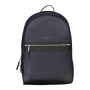 Blauwe Rugzak met Laptopvak Tommy Hilfiger , Blue , Heren