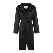 Elegante Zwarte Jas voor Vrouwen Max Mara , Black , Dames