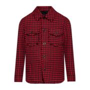 Tweed jas Versace , Red , Heren