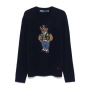 Blauwe Sweatshirt Aw24 Herenmode Ralph Lauren , Blue , Heren