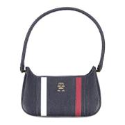 Blauwe Schoudertas met Contrastdetails Tommy Hilfiger , Blue , Dames