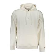 Hoodie Wit Geborduurd Logo Tommy Hilfiger , White , Heren