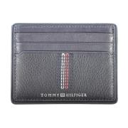 Heren Portemonnee Blauw Kaarthouder Contrast Logo Tommy Hilfiger , Blu...