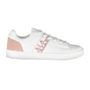 Sportieve Veterschoenen Wit Contrast Logo Napapijri , White , Dames