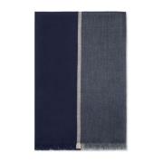 Luxe Blauwe Sjaal Brunello Cucinelli , Blue , Heren