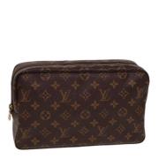 Pre-owned Canvas clutches Louis Vuitton Vintage , Brown , Dames