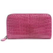 Pre-owned Leather wallets Bottega Veneta Vintage , Pink , Dames