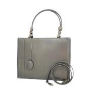 Pre-owned Leather dior-bags Dior Vintage , Gray , Dames