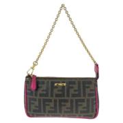 Pre-owned Leather fendi-bags Fendi Vintage , Brown , Dames