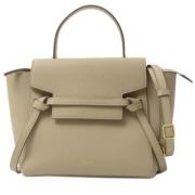 Pre-owned Leather celine-bags Celine Vintage , Gray , Dames