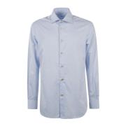 Heren Casual Overhemd Kiton , Blue , Heren