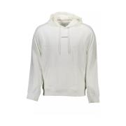 Biologisch Katoenen Hoodie Calvin Klein , White , Heren