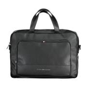 Heren Aktetas Zwart Laptopvak Tommy Hilfiger , Black , Heren