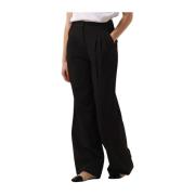 Vola Pleat Pant Zwart Co'Couture , Black , Dames