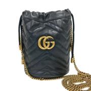 Pre-owned Leather gucci-bags Gucci Vintage , Black , Dames