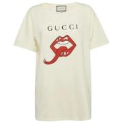 Pre-owned Fabric tops Gucci Vintage , Beige , Dames