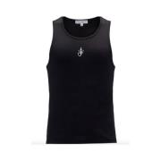 Zwarte Geborduurde Vest JW Anderson , Black , Heren