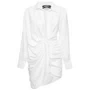 Pre-owned Nylon dresses Jacquemus Pre-owned , White , Dames