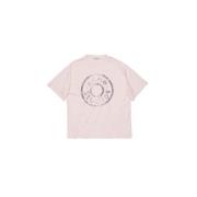 Logo T-shirt - Relaxte pasvorm Acne Studios , Pink , Heren