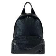 Pre-owned Leather backpacks Balenciaga Vintage , Black , Dames