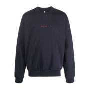 Blauwe Crewneck Sweatshirt voor Heren Marni , Blue , Heren