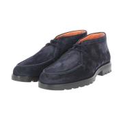 Klassieke Desert Boot voor Mannen Santoni , Blue , Heren