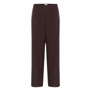 Wijde Pijp Donker Eiken Broek Saint Tropez , Brown , Dames